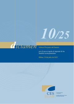 Dictamen 10/25 de 24 de julio sobre el Proyecto de Decreto por el que se regula el régimen de las familias monoparentales